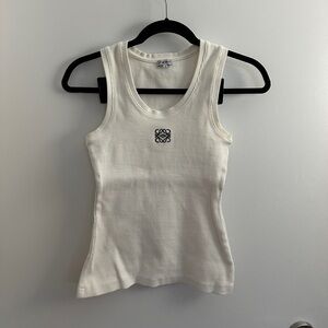 White Tank Top with Logo